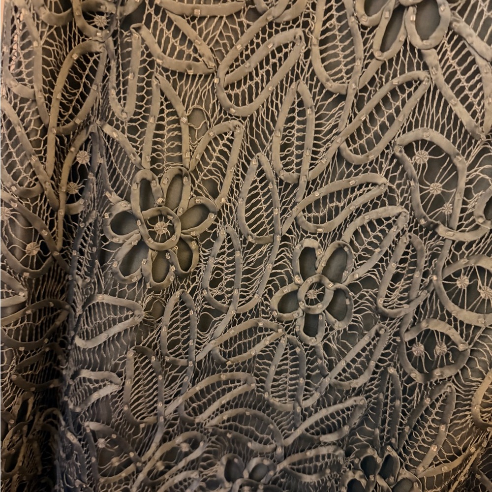 Soulmates Gray Silk Crochet Dress and bag - Picture 6 of 6